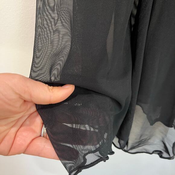 Rachel Rachel Roy Lingerie Set Black Babydoll Teddy + G-String XL NWOT - Picture 3 of 9